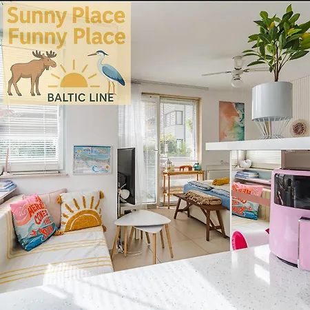 Batic Line - Sunny Place - Funny Place, Apartament Ze Slonecznym Ogrodkiem Na Wyspie Sobieszewskiej 公寓 格但斯克